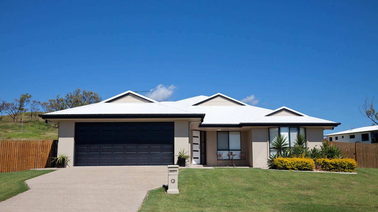 A ranch style home