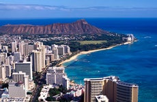 Aerial photo of Honolulu, HI, with Diamond Head in the distance