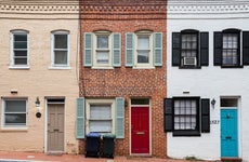 Colorful row houses