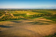 aerial view of rural land