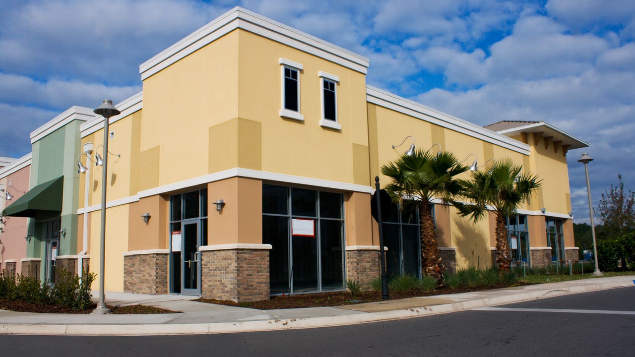 exterior of a storefront building