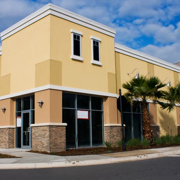 exterior of a storefront building