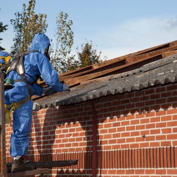 Checking for asbestos in protective workwear.