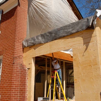 home addition under construction