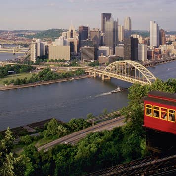 View of Pittsburgh, PA, from the Duquesne Incline railway