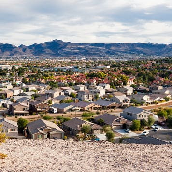 aerial view of houses in Henderson, Nevada