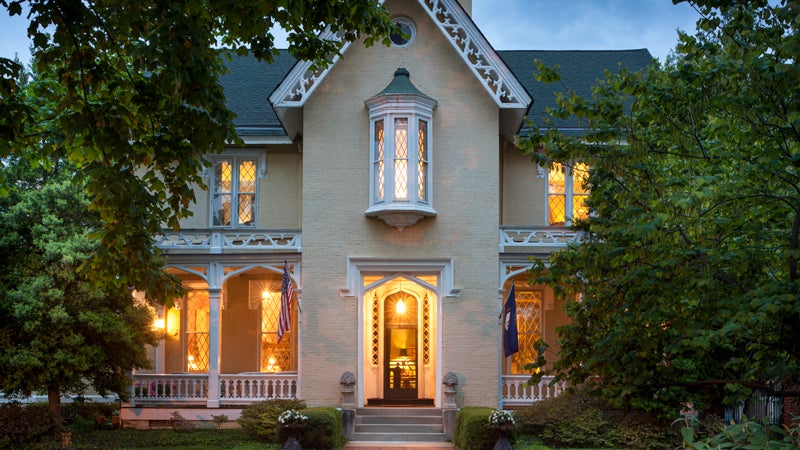 gothic revival style Victorian house
