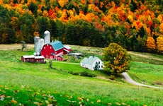 rural farm in Vermont during fall