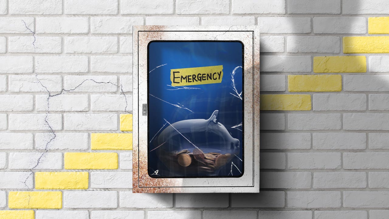 Custom visual illustration of an emergency savings