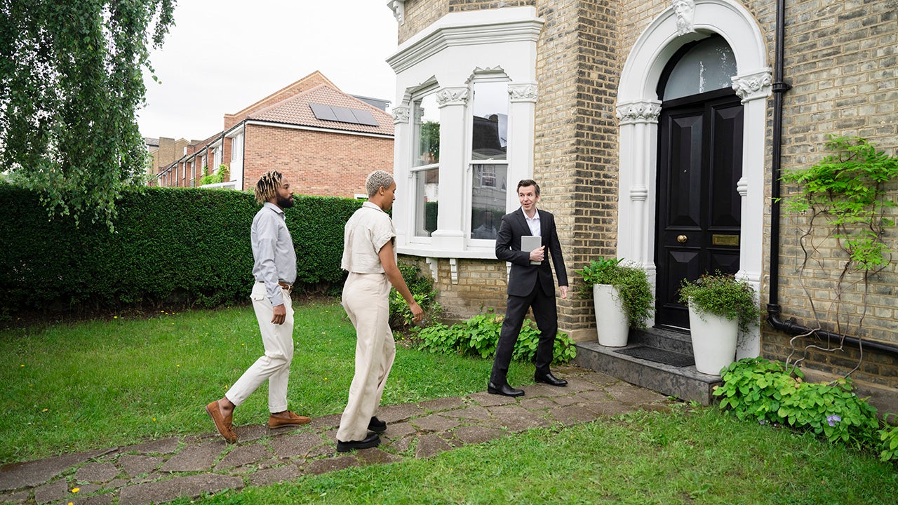 realtor giving a home tour
