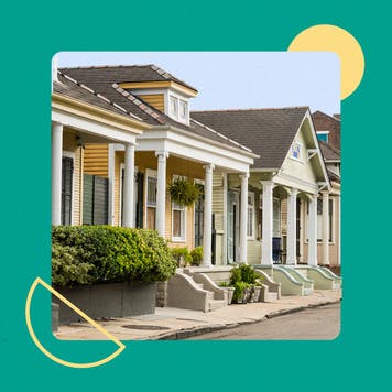 Shot of homes in a residential area.