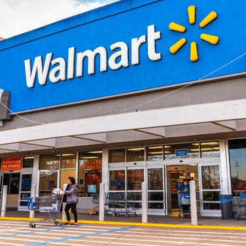 people shopping at a Walmart store