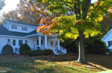 Single-family home during the fall