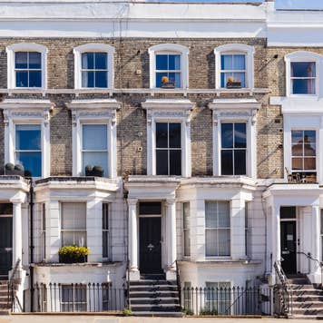 Row houses in Notting Hill, London, England, UK