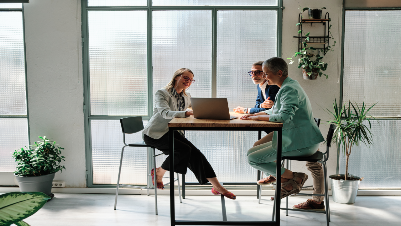 Couple meeting with financial advisor