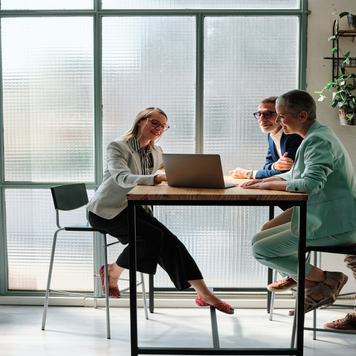 Couple meeting with financial advisor