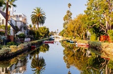Venice Canals on a sunny day, Los Angeles, California, USA