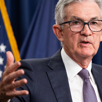 Federal Reserve Chair Jerome Powell speaks at the September post-meeting press conference