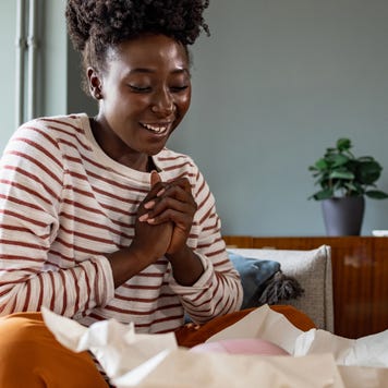 Online shopping and home delivery concept