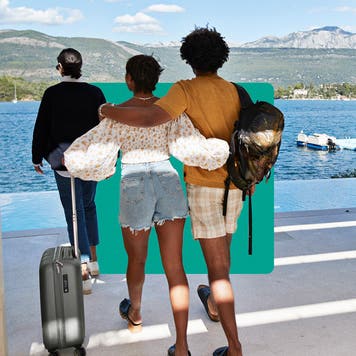 A couple checking into a BnB