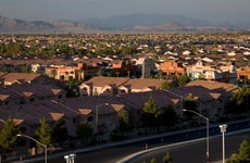 The suburbs of Las Vega
