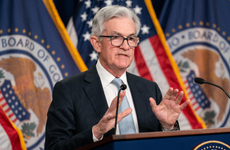 Federal Reserve Chair Jerome Powell speaks at a post-meeting press conference