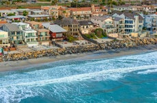 The northern San Diego County community of Oceanside, California shot from an altitude of about 800 feet during a helicopter photo flight.