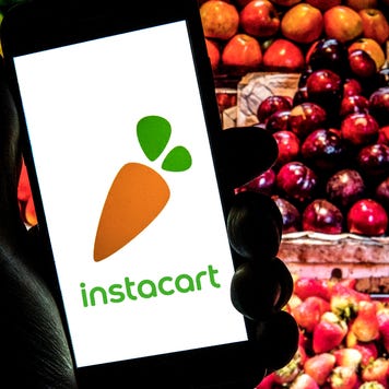 A picture of the Instacart app on a phone