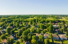 Aerial view of a Springfield Missouri Subdivision