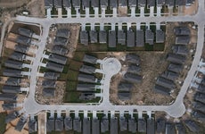 homes in a suburban neighborhood