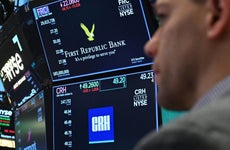 monitors on New York Stock Exchange floor