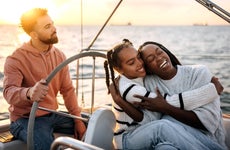 Family enjoys their time on the yacht together