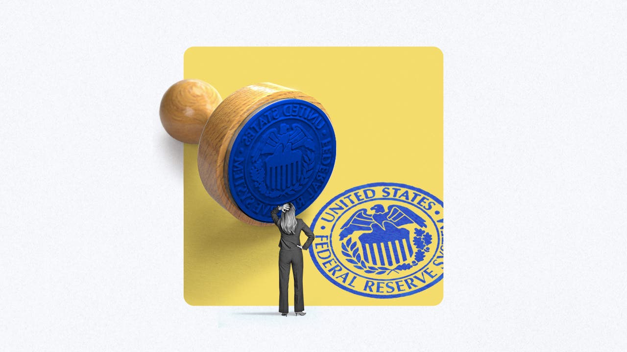 Illustration of a US Federal Reserve ink stamp