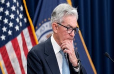 U.S. Federal Reserve Chair Jerome Powell attends a press conference