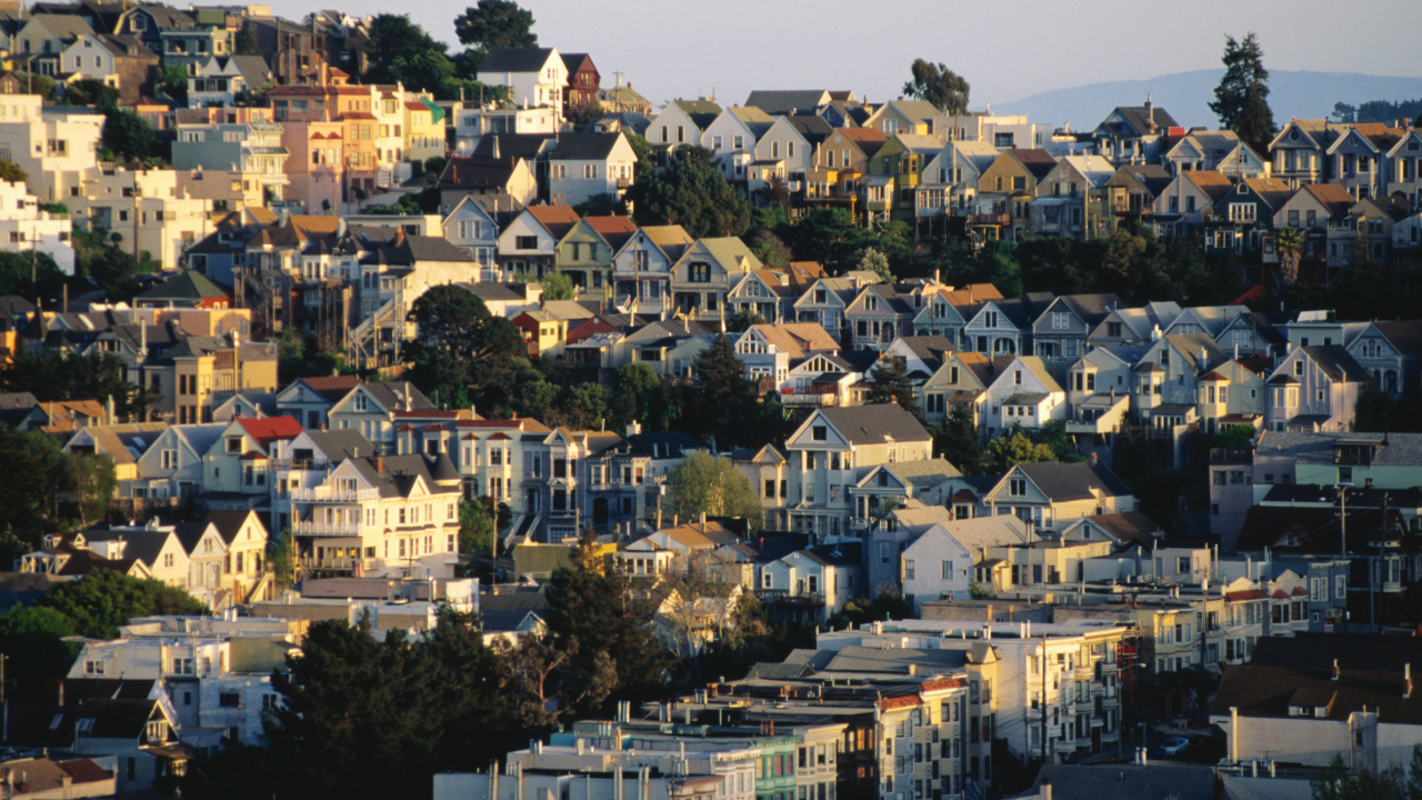 Houses viewed from Mount Davidson, San Francisco