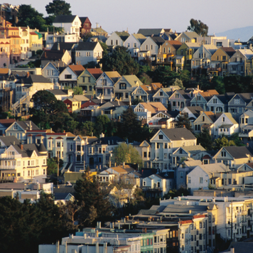 Houses viewed from Mount Davidson, San Francisco