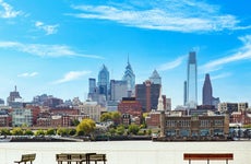 Philadelphia skyline, showing a variety of building.