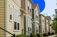 housing market predictions 2023 - row homes photo illustration