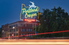 Photo of the old town of Portland Oregon