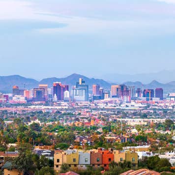 Downtown skyline buildings in Phoenix Arizona