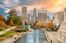 indianapolis housing market - view of skyline and central canal walk