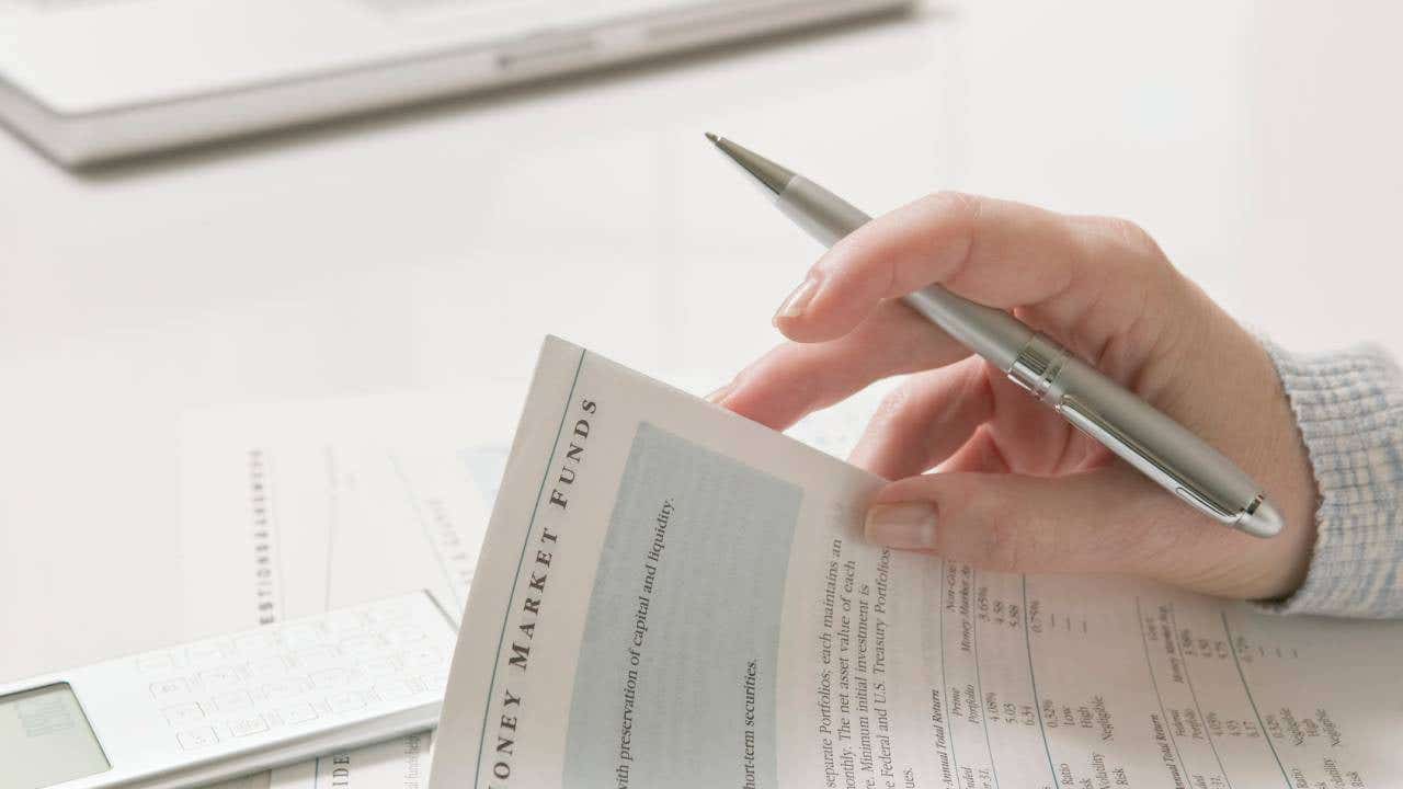 Woman doing financial tax planning