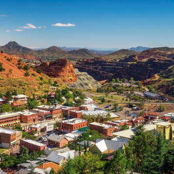 we buy houses companies in arizona - aerial view of Bisbee