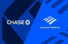 Chase and Bank of America logos