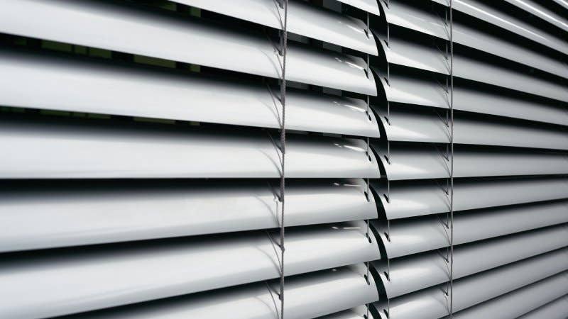 Aluminum blinds, a style of blinds