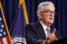 Federal Reserve Chair Jerome Powell speaks at a post-meeting press conference
