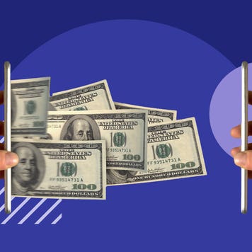 Unrealistic depiction of cash moving directly from phone to phone