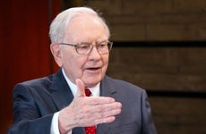 Warren Buffett in mid speech