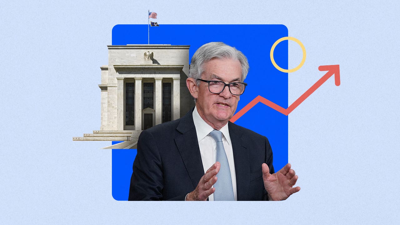 Jerome Powell in a speaking posture