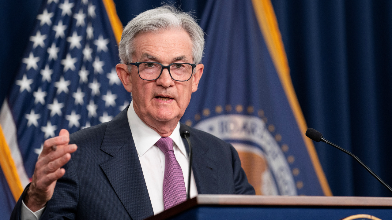 Fed Chair Jerome Powell speaks at a press conference after the June rate-setting meeting